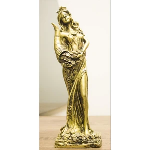 Antakya Sanat Tasarım Fortuna Biblo 29 cm Özel Tasarım Mitolojik Tanrıça Heykel Ev Dekor Hediyelik Eşya