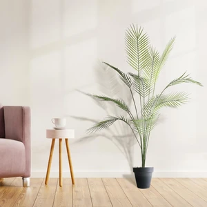 Yapay Ağaç Areka Ağacı Palmiye Ağacı Salon Bitkisi Yapay Areka 130 cm 12 Yaprak