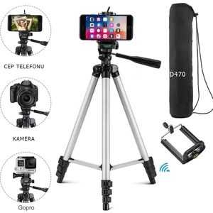 Oem 3110 Fotoğraf Makinesi ve Cep Telefonu Tutucu Tripod