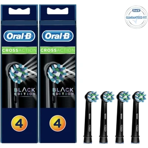 Diş Fırçası Yedek Başlığı Cross Action Siyah 8 Adet (2pk*4)
