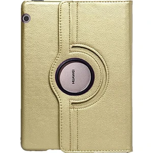 Smart Tech Huawei Mediapad T3 9,6 Inç 360 Derece Dönen Tablet Kılıfı Gold