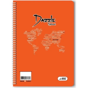 40 Yaprak Çizgili Spiralli Defter A4 Boy Pp Kapak
