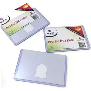 Kimlik ve Ehliyet Kabı Esnek Pvc 3'lü