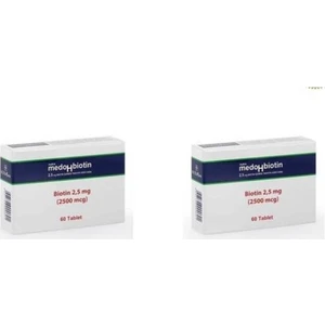 Medohbiotin 60 Tablet 2'li Paket 5 Mg