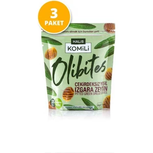 Olibites Çekirdeksiz Izgara Yeşil Zeytin 3X30G