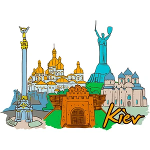 Buzdolabı Magneti Avrupa Şehirleri Kiev