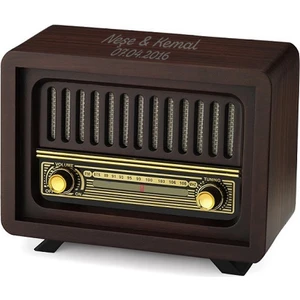 Çamlıca Kişiye Özel Nostaljik Ahşap Radyo