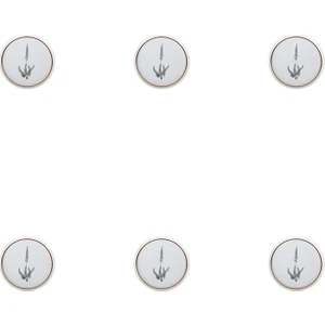 Botanical Desen Düz Tabak 21cm 6'lı 04ALM005040