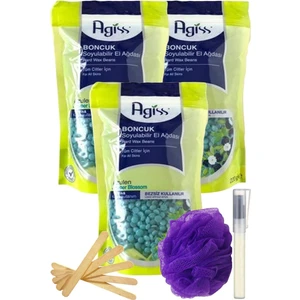 Agiss Azulen Inci Boncuk Granül Sir El Ağdası 250GR 3'lü Set + Spatula + Lif + Kalemparf