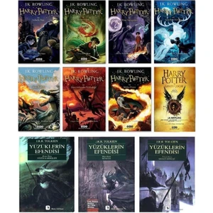 Harry Potter + Yüzüklerin Efendisi Seti 11 Kitap