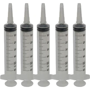 Mdk Home 25 Adet 50CC Beslenme Enjektör - 3 Parçalı 50ML Beslenme Enjektörü Katater Enjektör Çam Uçlu Steril