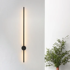 Voxlamplighting Samsung LED Duvar Aplik Çubuk Siyah Gün Işığı