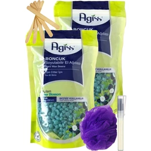 Agiss Azulen Inci Boncuk Granül Sir El Ağdası 250GR 2'li Set + Spatula + Lif + Kalemparf