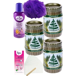Süper El Ağdası 240 gr x 3'lü Set + Yağ + 2mt Bez + Lif