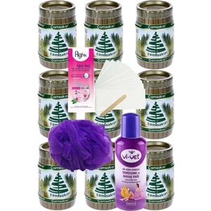 Süper El Ağdası 240 gr x 9'lı Set + Yağ + 2mt Bez + Lif