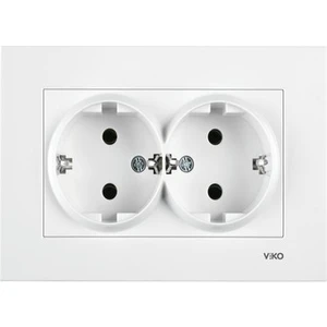 Karre Ikili Topraklı Priz Beyaz 90967056