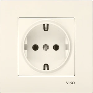 Karre Krem Topraklı Priz