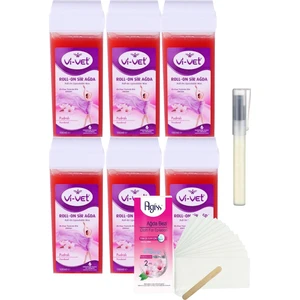 Vivet Pudralı Kartuş Roll On Sir Ağda 100MLX6'LI+BEZ+KALEMPAR