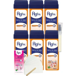 Agiss Natural Kartuş Roll On Sir Ağda 100MLX6'LI+BEZ+KALEMPAR