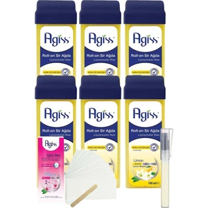 Agiss Limonlu  Kartuş Roll On Sir Ağda 100MLX6'LI+BEZ+KALEMPAR