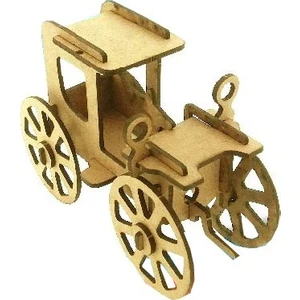 Iş Teknik 3D Ahşap Maket Klasik Araba
