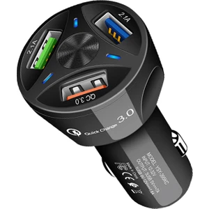 TE-091 3lü USB Çakmaklık Power 3.0 Hızlı Araç Şarj Cihazı