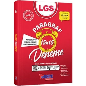 Ankara Yayıncılık Türkçe Kulübü LGS 15 x 15 Paragraf Denemesi