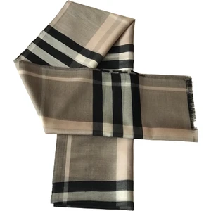 Ela Şal % 20 Ipek Burberry Kadın Şal