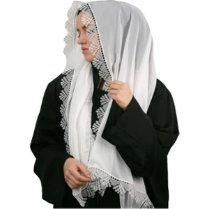 ALLURİNG ALLURİNG, Beyaz  Iğne Oyalı Mevlüt Örtüsü