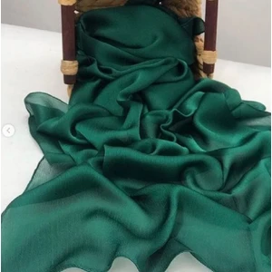 ALLURİNG Janjanlı Parlak Yeşil Şallar