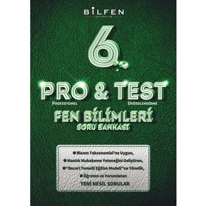 Bilfen Yayınları 6. Sınıf Pro&Test 4'lü Soru Bankası Seti