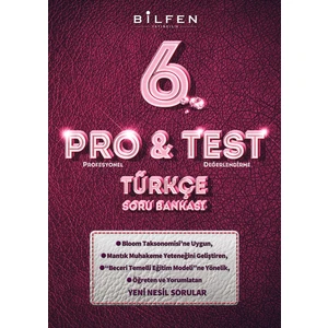 Bilfen Yayınları 6. Sınıf Pro&Test 6'lı Soru Bankası Seti