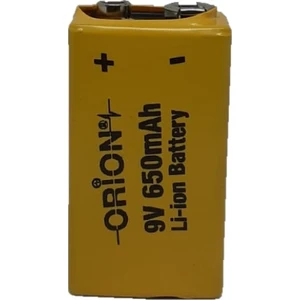 9V 650 Mah Li-Ion Şarjlı Pil