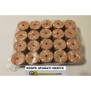 Sr Sazanrig Sazan Balık Avı Delikli Silindir Çilek Küspesi 100 gr 20 Adet (2 Kg)