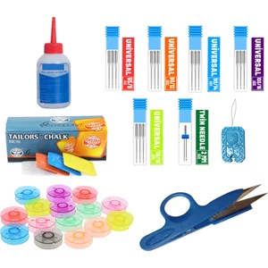 Ev Tipi Aile Dikiş Makinası Iğne Yağ Çizgi Taşı Makas Masura Aksesuar Seti