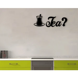 Gift Tea Tasarımlı Ahşap Duvar Yazısı