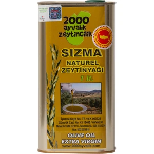 2000 Ayvalık Zeytincilik Soğuk Sıkım Natürel Sızma Zeytinyağı 1 Litre