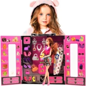 Kayyum Oyuncak Beauty Fashion Star Barbie Elbise Gardrobum Bebekli Model
