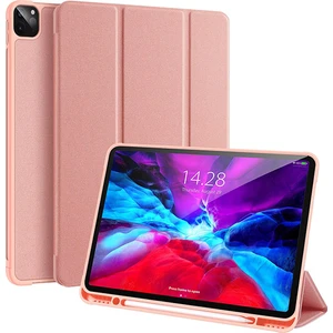 Dux Ducis iPad Pro 12.9 (2020-2018 )Kılıf Kalem Yerli Soft Tpu Mıknatıslı Kılıf AL-32542 Pembe