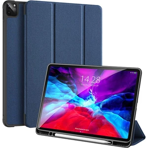 Dux Ducis iPad Pro 12.9 (2020-2018 )Kılıf Kalem Yerli Soft Tpu Mıknatıslı Kılıf AL-32542 Mavi