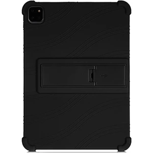 iPad Air 4 10.9 Inç Standlı Silikon Kılıf Siyah