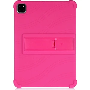 iPad Air 4 10.9 Inç Standlı Silikon Kılıf Fuşya