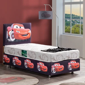 Cars Tek Kişilik Baza Başlık Comfort Yatak Seti
