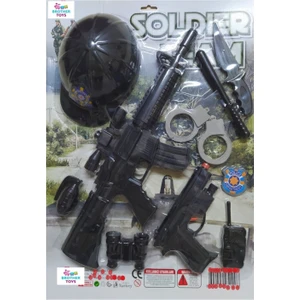 Oyuncak 11 Parça Asker Polis Seti