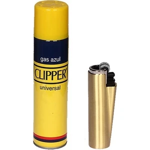 Clipper Sarı Gazlı Çakmak + Clipper Çakmak Gazı