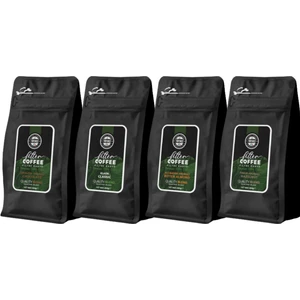 By Tüfekçi Klasik, Çikolata, Acı Badem ve Fındık Aromalı Filtre Kahve Seti 4 x 250 gr