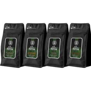By Tüfekçi Vanilya, Çikolata, Acı Badem ve Klasik Filtre Kahve Avantajlı Set 4 x 250 gr