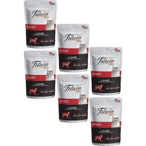 Tahılsız Yetişkin Kuzu Etli Yaş Kedi Maması 85 gr 6 Adet