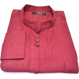 Kurular Tekstil Çift Düğme Uzunkol Pamuk Gömlek