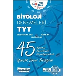 Yeni Nesil Yayınevi TYT Biyoloji 45 Deneme Sınavı - Özge Demir Çifci